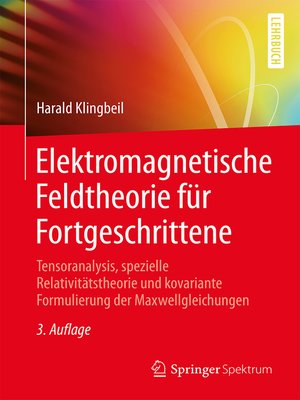 cover image of Elektromagnetische Feldtheorie für Fortgeschrittene